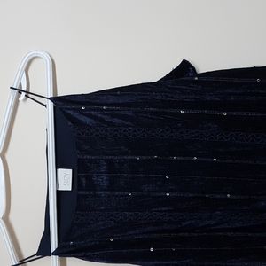 Suzy Shier long navy dress, size large